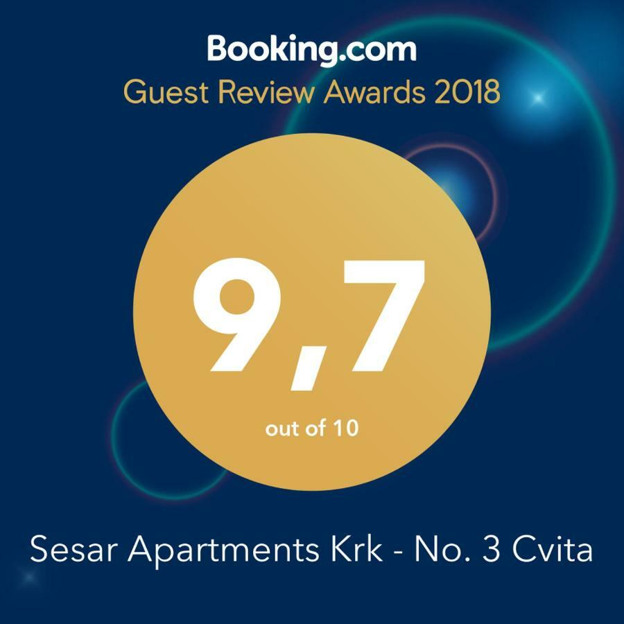 Sesar Apartments Krk - No. 3 Cvita Đảo Krk Ngoại thất bức ảnh